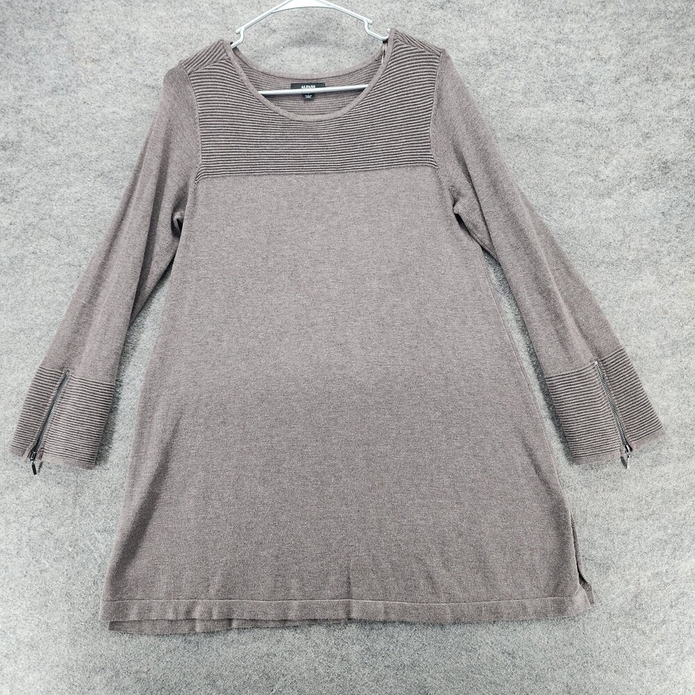 Alfani Dress Womens Small Long Sleeve Brown